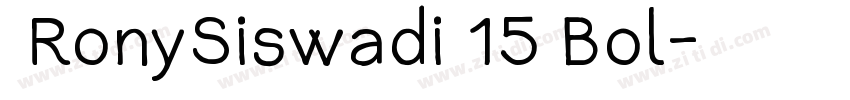  RonySiswadi 15 Bol字体转换